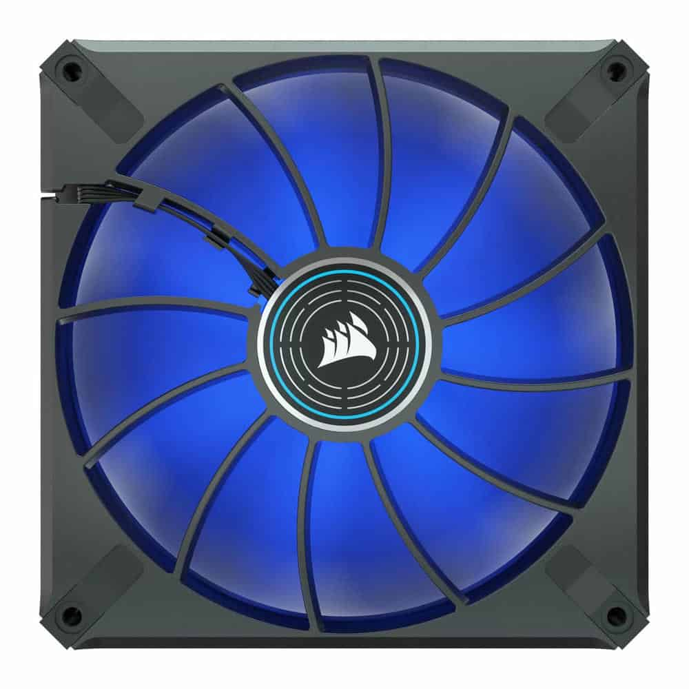 (image for) Corsair ML140 LED ELITE 140mm Blue LED Magnetic Levitation Fan Single Pack Black